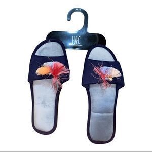 INC International Concepts Blue Tassels Slippers